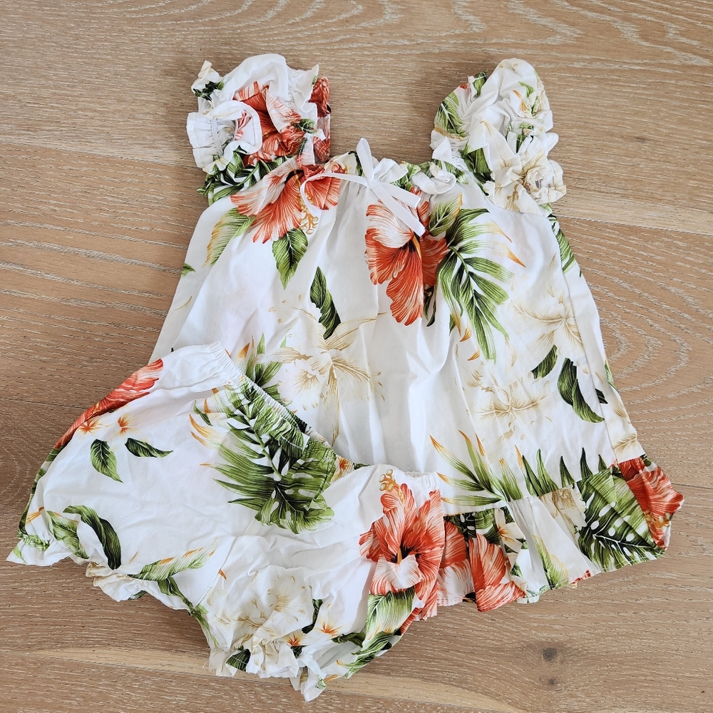 KY's Hawaiian sundress with matching bloomers, sz 12 mo